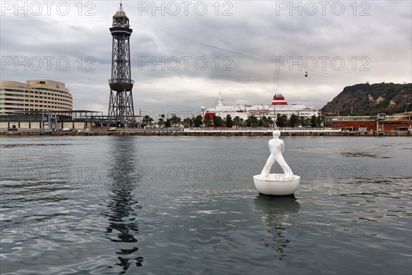 Buoy floating in the harbour