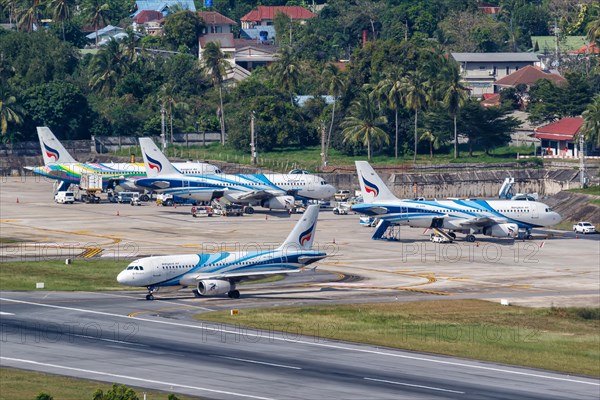 Airbus A319 aircraft of Bangkok Air at Koh Samui Airport