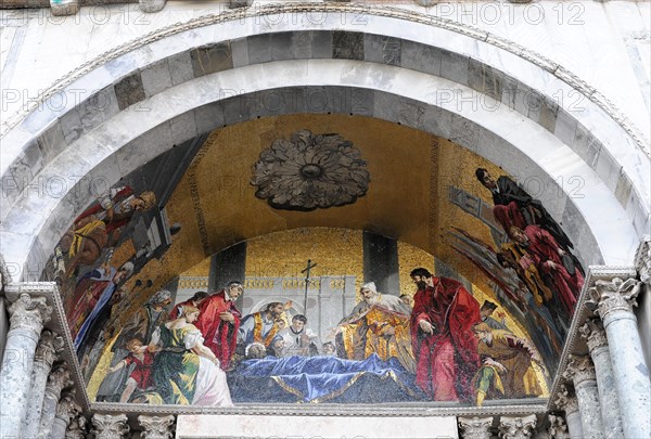 Mosaic of the Front Facade of the Basilica di San Marco