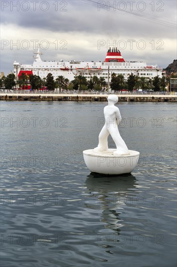 Buoy floating in the harbour