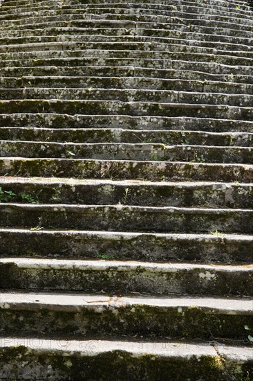 Old staircase to the church