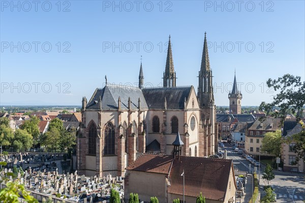 View from the National Monument of the Forcibly Incorporated to the Church of St Peter and Paul