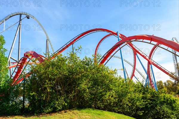 Dragon Khan and Shambhala attractions in PortAventura