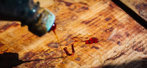 Wood treatment with epoxy varnish