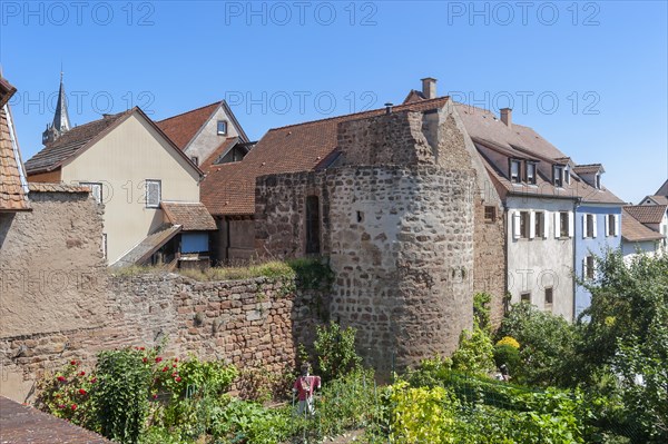 Part of the historic city wall along the Rem Marechal Joffre road