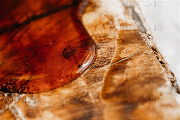 Processing solid wood with varnish and epoxy. furniture restoration