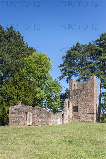 Ruins of the church of St-Jean-Baptiste in Munsterling Park