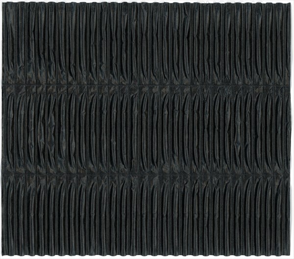 Black corrugated cardboard texture background