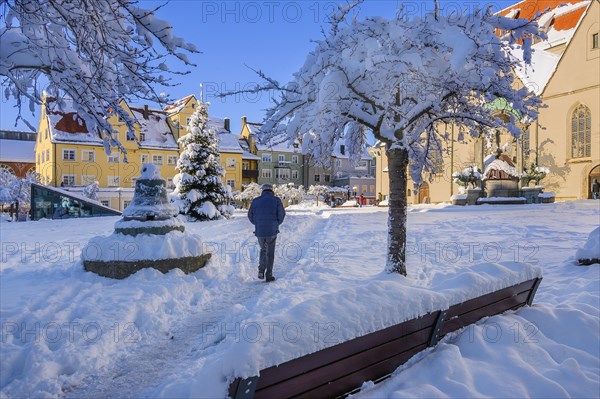 St.-Mang-Platz with fresh snow