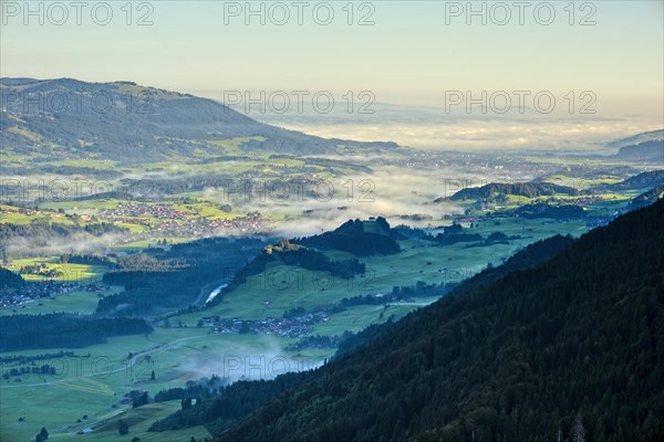 Panorama from the Schattenberg into the Illertal