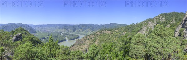 Danube island Pritzenau from the Vogelbergsteig