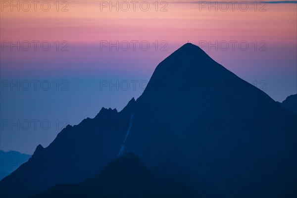 Rothorn summit at blue hour