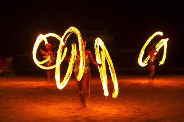 Fire show at Sandals Dunn's River Hotel