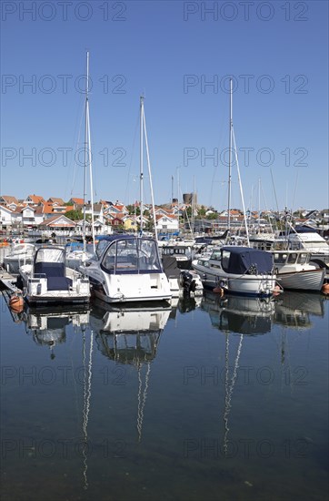 Boat harbour in Hoenoe, Hoenoe archipelago island, Oeckeroe municipality, Vaestra Goetalands laen