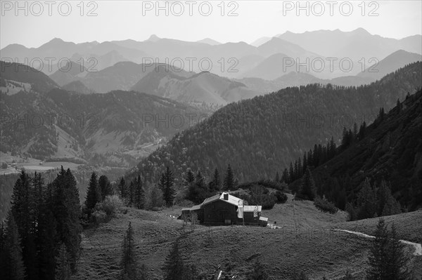 Taubensteinhaus, Spitzingsee, Mangfallgebirge, Bavarian Prealps, Upper Bavaria, Bavaria, Germany,