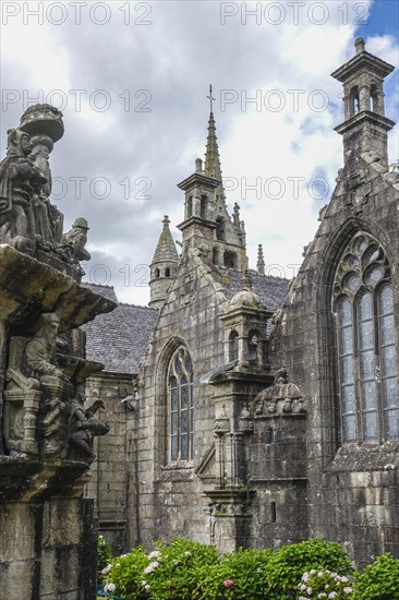 Calvaire Church and Calvary, Enclos Paroissial enclosed parish of Guimiliau, Finistere Penn ar Bed