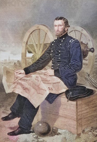 Ulysses S. Grant (born 27 April 1822 in Point Pleasant, Ohio as Hiram Ulysses Grant, died 23 July