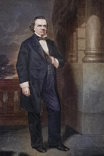 Stephen Arnold Douglas (born 23 April 1813 in Brandon, Rutland County, Vermont, died 3 June 1861 in