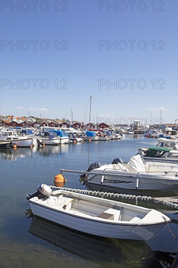 Boat harbour in Hoenoe, Hoenoe archipelago island, Oeckeroe municipality, Vaestra Goetalands laen
