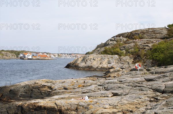 Archipelago island Marstrandsoe, in the background the archipelago island Kooen, Marstrand, Vaestra