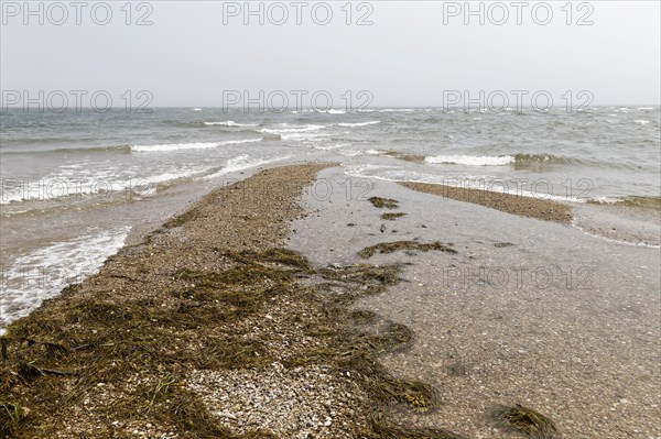 Stormy weather, waves in the Gulf of Saint Lawrence, Gaspesie, Province of Quebec, Canada, North