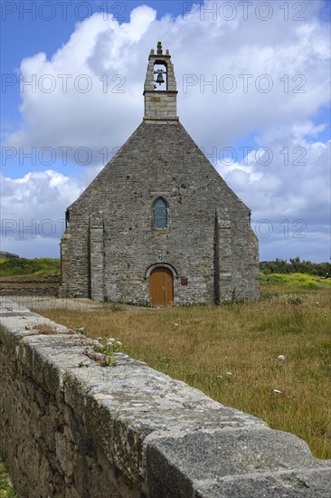 Chapel of Notre Dame de Grace at the ruins of Saint-Mathieu Abbey on the Pointe Saint-Mathieu,