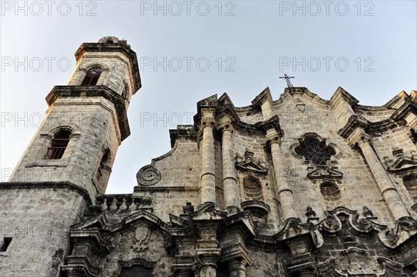 Catedral de la Habana, Havana Cathedral, start of construction 1748, baroque facade, Plaza de la