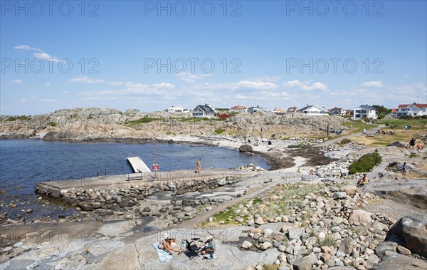 Bathing bay on the archipelago island of Hoenoe, Oeckeroe municipality, Vaestra Goetalands laen