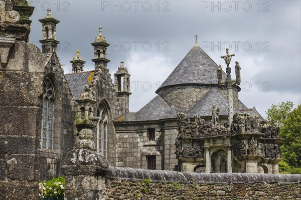 Calvaire Church and Calvary, Enclos Paroissial enclosed parish of Guimiliau, Finistere Penn ar Bed