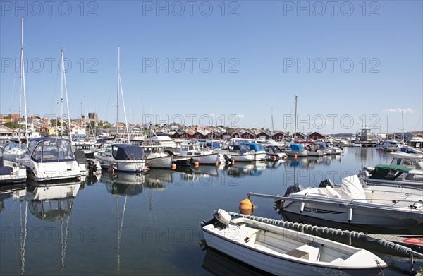 Boat harbour in Hoenoe, Hoenoe archipelago island, Oeckeroe municipality, Vaestra Goetalands laen
