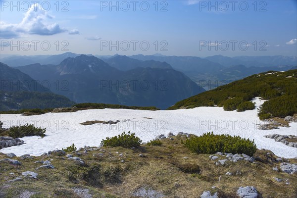 Amazing mountains panorama from 5 Fingers viewing platform in the shape of a hand with five fingers