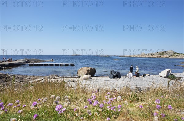 Bathing bay on the archipelago island of Hoenoe, Oeckeroe municipality, Vaestra Goetalands laen