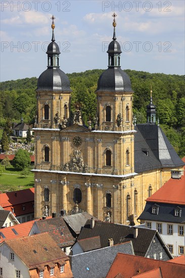 Pilgrimage basilica of the Holy Trinity of the Franciscan monastery in Goessweinstein, district of