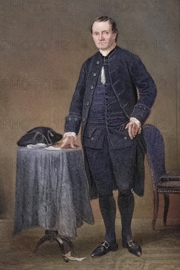 Roger Sherman (born 19 April 1721 in Newton, Province of Massachusetts Bay, died 23 July 1793 in