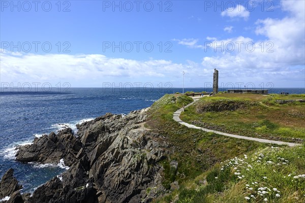 Former fort and memorial to the fallen of the 1st World War on the Pointe Saint-Mathieu,