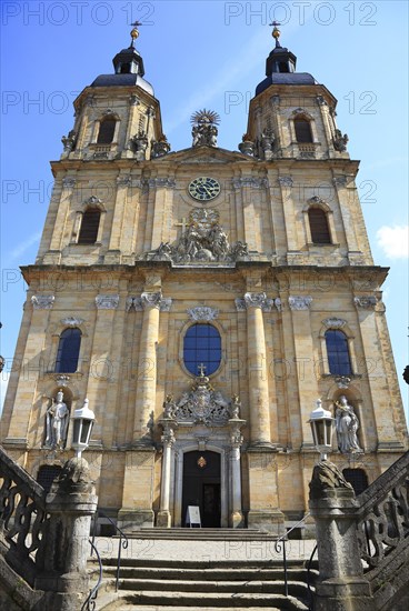 Pilgrimage basilica of the Holy Trinity of the Franciscan monastery in Goessweinstein, district of