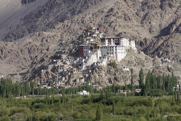 Spituk Gompa, the Buddhist monastery located near Leh, the capital of Ladakh region in Northern