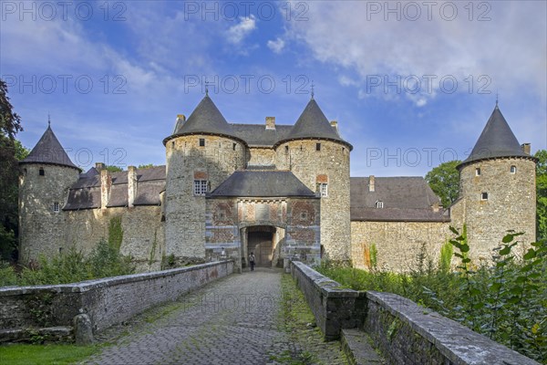 Chateau de Corroy-le-Chateau, 13th century medieval castle near Gembloux in the province of Namur,