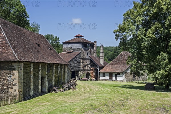 The forge de Savignac-Ledrier along the Auvezere river, Dordogne, Perigord, Aquitaine, France,