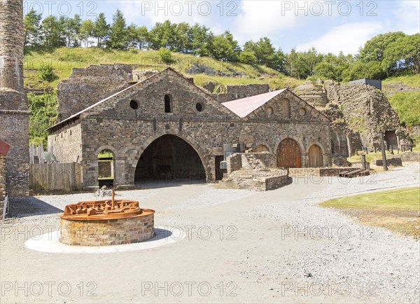 Ironworks museum industrial archaeology, UNESCO World Heritage site, Blaenavon, Monmouthshire,