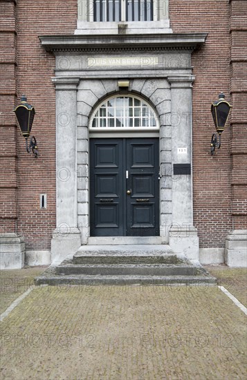 Austere doorway house of correction remand centre, 's-Hertogenbosch, Den Bosch, North Brabant