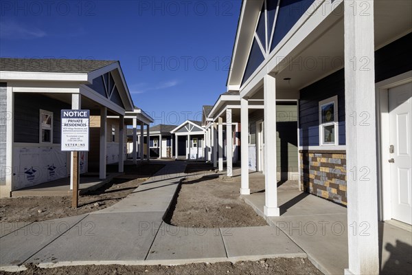 Longmont, Colorado, The Veterans Community Project is building tiny homes for homeless veterans.
