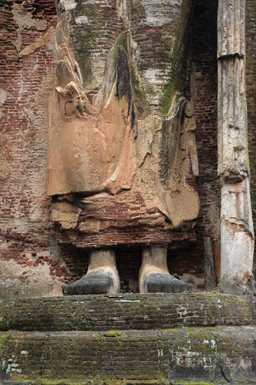 UNESCO World Heritage Site, ancient city Polonnaruwa, Sri Lanka, Asia, Lankatilaka building,