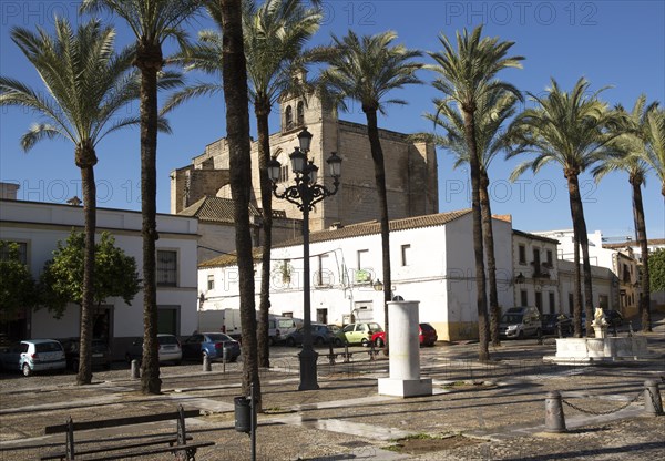 Historic church in Plaza del Mercado, Barrio de Santiago, Iglesia de San Mateo, Jerez de la