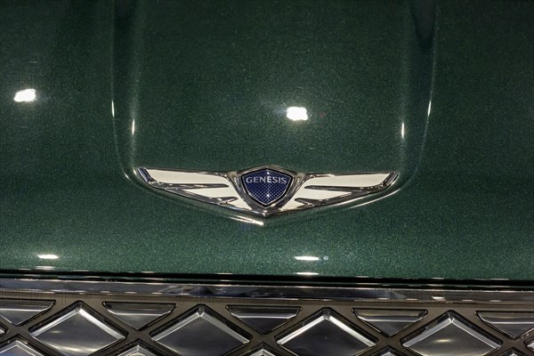 Pontiac, Michigan USA, 4 January 2024, The Genesis Electrified GV70 was runner-up for the North