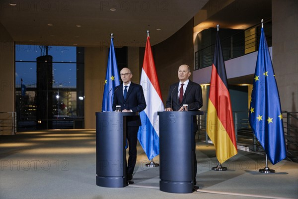 Federal Chancellor Olaf Scholz (SPD) and Luc Frieden, Prime Minister of the Grand Duchy of