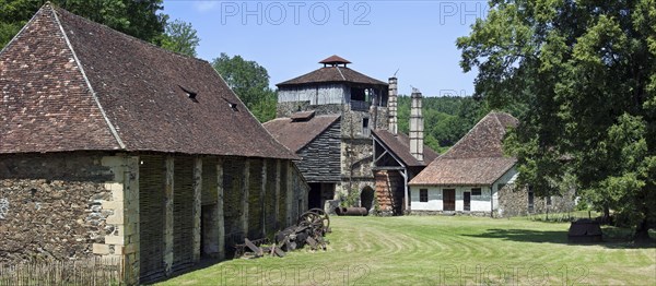The forge de Savignac-Ledrier along the Auvezere river, Dordogne, Perigord, Aquitaine, France,
