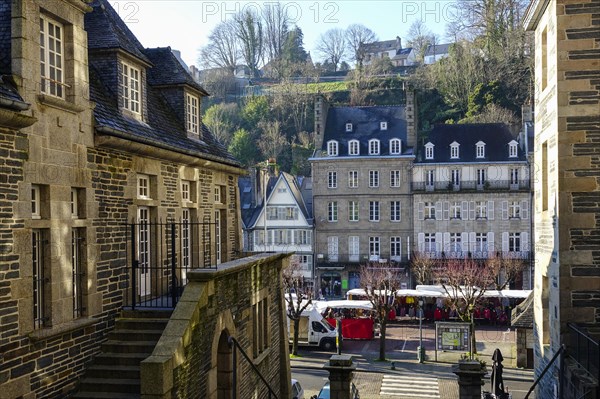 Place des Otages, Morlaix Montroulez, Department Finistere Penn Ar Bed, Region Bretagne Breizh,