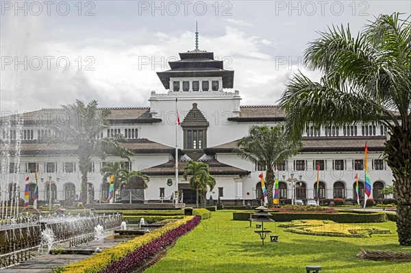 Gedung Sate, Dutch colonial building in Indo-European style, former seat of the Dutch East Indies