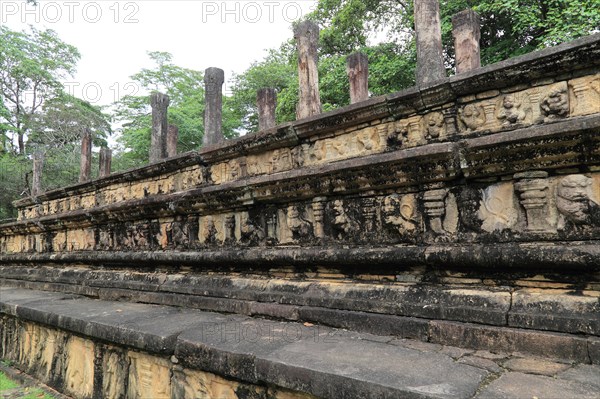 Council Chamber, Citadel, UNESCO World Heritage Site, the ancient city of Polonnaruwa, Sri Lanka,